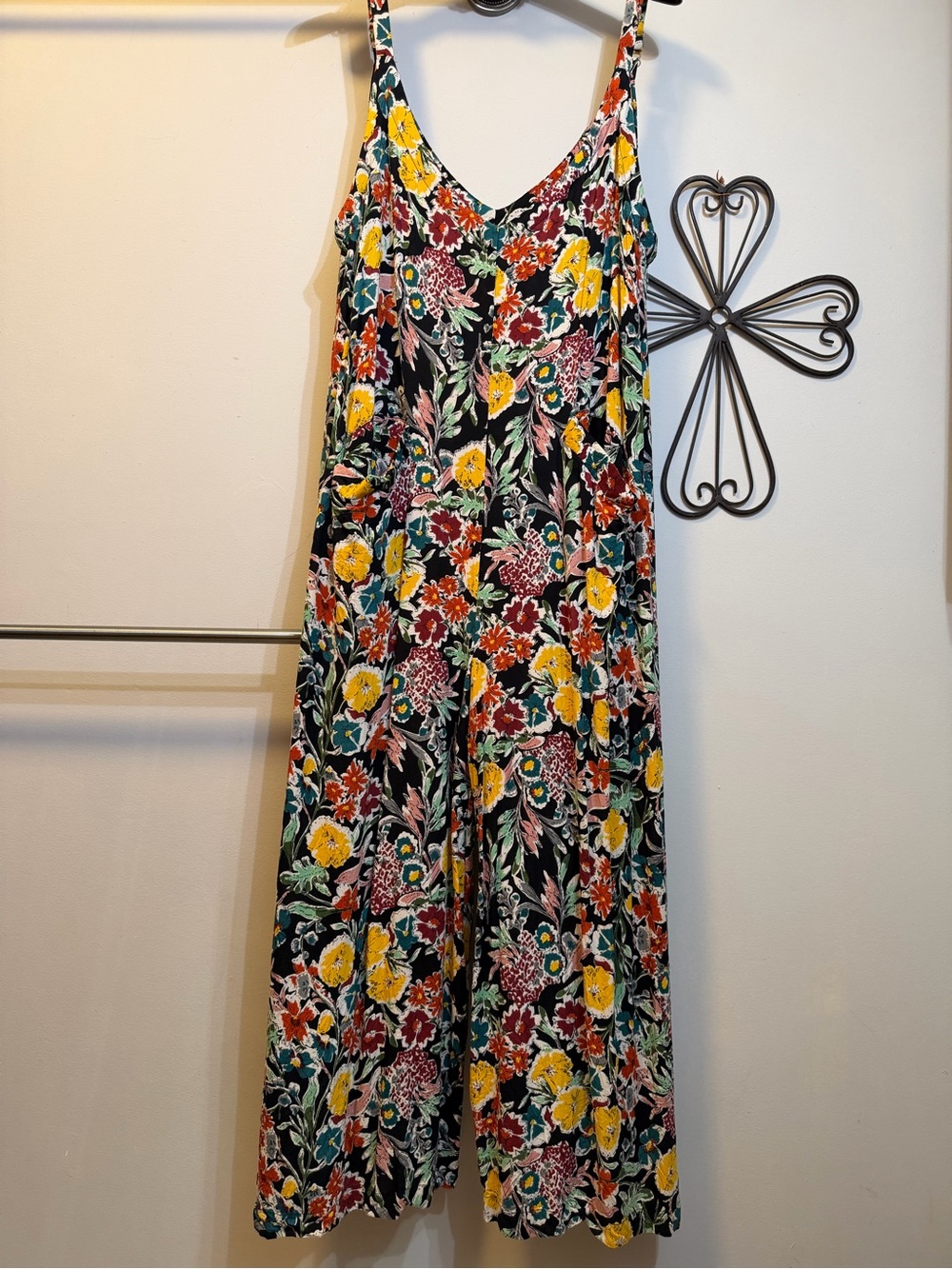 NATURAL LIFE Floral Wide-Leg Romper jumpsuit - Picture 3 of 7